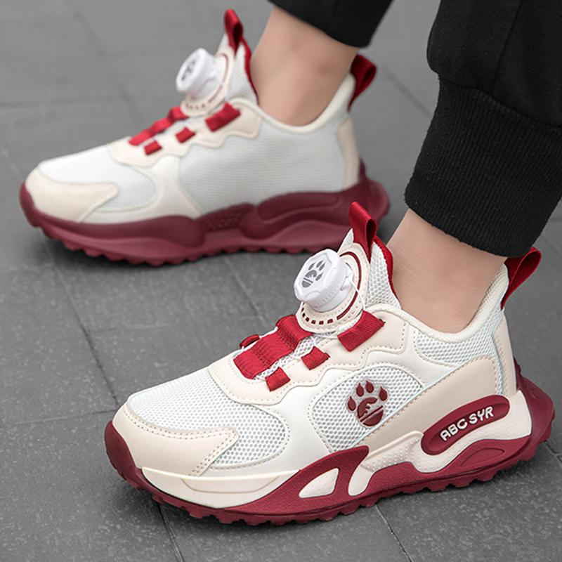 Children Running Shoes Spring Mesh Breathable Outdoor Casual Shoes Fashion Non Slip Wear-resistant Low Top Sports Shoes for Kids