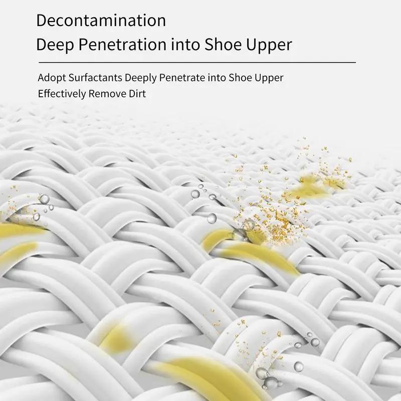 200ml Weißer Schuhreiniger Tragbarer Reiniger Schuhputzschaum Wildleder Schafleder Matte Schuhe Lederreiniger Sneaker Trockenreinigung