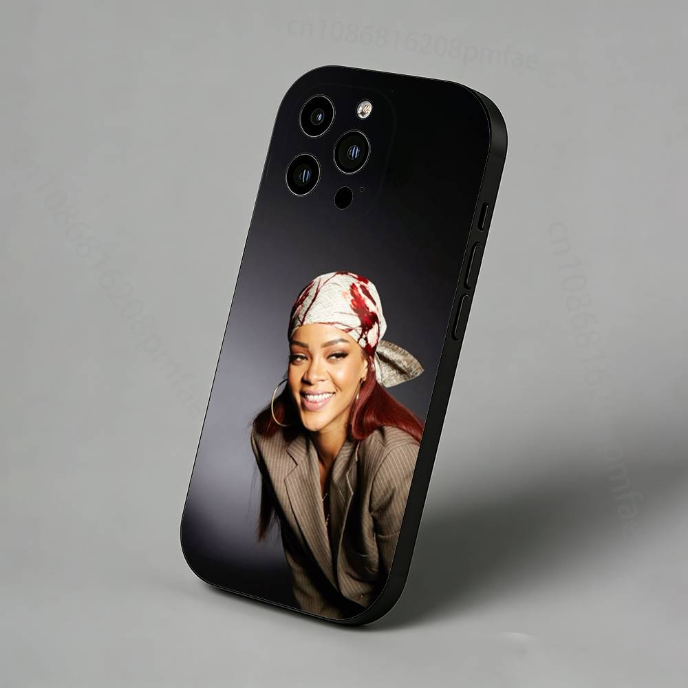 BADgalriri R-Robyn R-Rihanna Fenty Slim Back Phone Case for iPhone 17,16,15,14,13,12,11 Pro,Max,Plus,X,XS,XR,SE Protective Cover