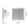 Ventilation Grille Air Exhaust Outlet Return Grill Cover Vent Louver Replaces for Shed