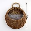 Handmade Wicker Rattan Basket Nest Flower Pot Planter Hanging Vase Container