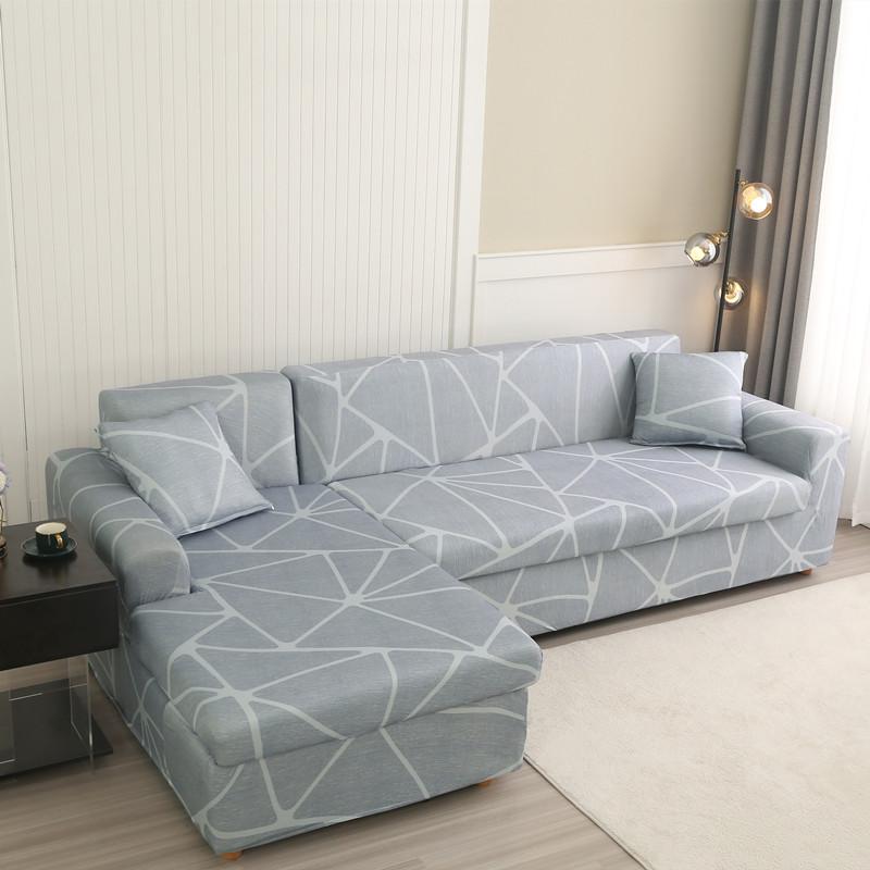 Geometric Sofa Cover Elastic Couch Cover Sectional Chair Cover It Needs Order 2Pieces Sofa Cover If Your Sofa Is Corner L-shape