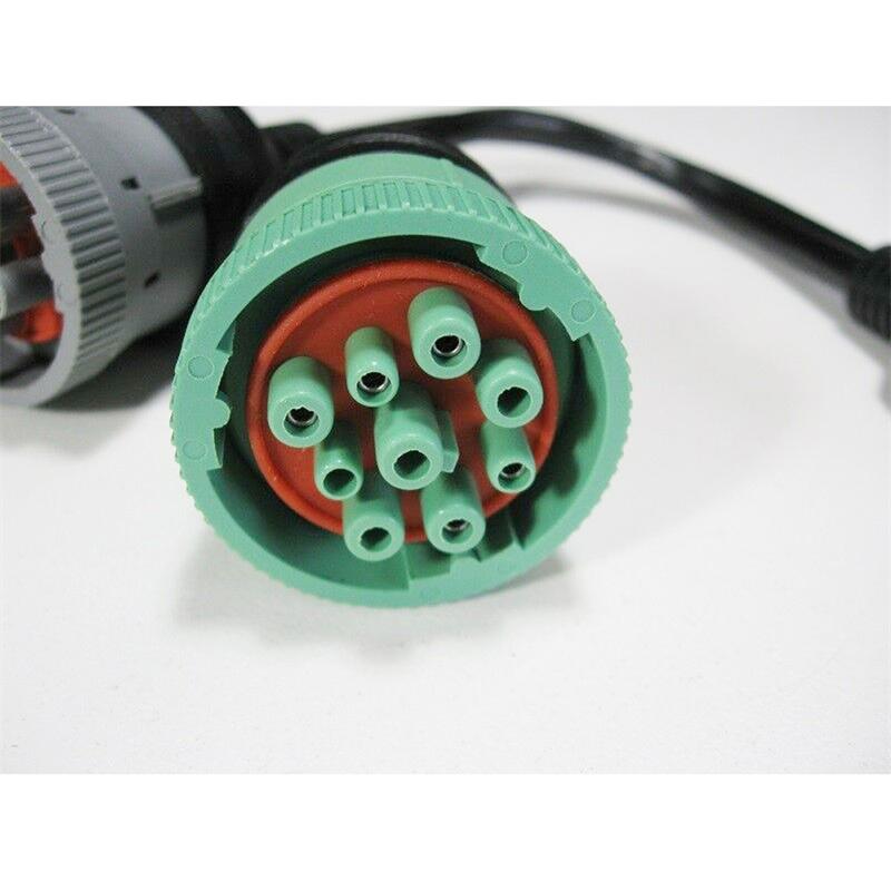 6-poliges J1708- oder 9-poliges J1939- auf 16-poliges OBD2-OBDII-Adapterkabel für schwere Lkw, Autozubehör, Lkw-Kabeladapter