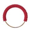 Colorful Beaded Pearl Bag Handle Round Metal Ring Braided DIY Accessory for Women Handbag Tote Craft Making Materials