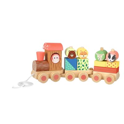 Orange Tree Toys Forest Animal Puzzle Train for Ages 1 and Up (TYORA08098)