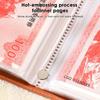 50 Sheets Money Saving Binder Large Capacity Saving Money Planner 2025 Multiple Compartments Cash Storage Bag For Workplace Home