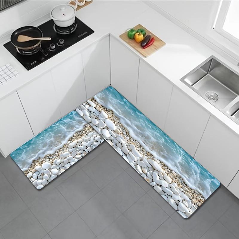 1PC Beach Kitchen Rugs Non-Slip Home Door Mats Pop design Bathroom Rugs Bath Mat Carpet for Home Sink Laundry Decor