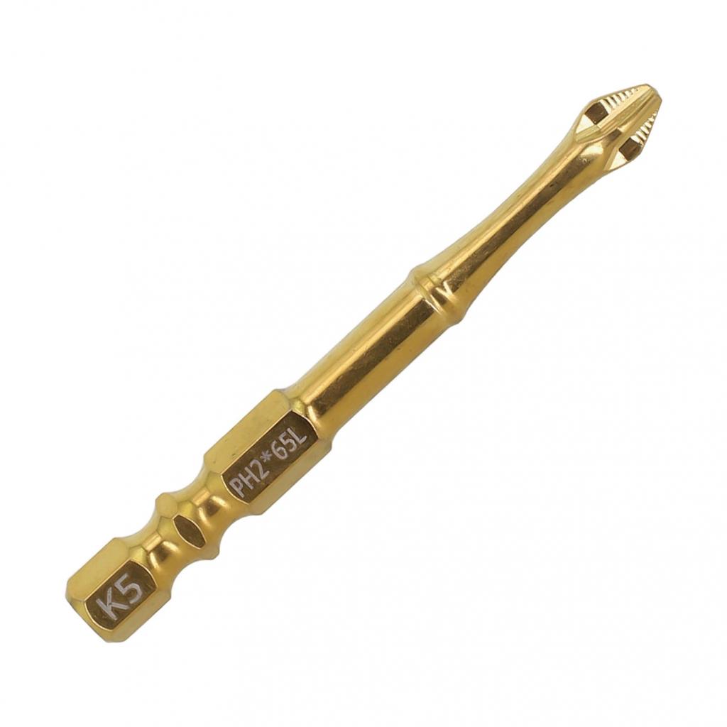 Non-slip K5 PH2 Magnetic Batch Head Cross Screwdriver Hardness Drill Bit