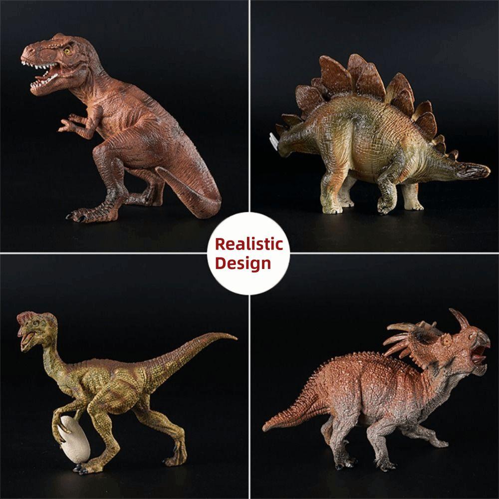 Multiple Sizes Dinosaur Model Rubber Tyrannosaurus Jurassic Dinosaur  Animal Figure Collection