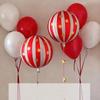 Large Number Balloons With 4D Striped Star-Shaped Balloons Birthday Party Decor Reveal Family Party Decor