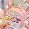 Hair Accessories Storage Box Organizer Girl Hair Rope Large Capacity Kawaii Hairpin Headdress Hairpin Jewelry Box Birthday Gift