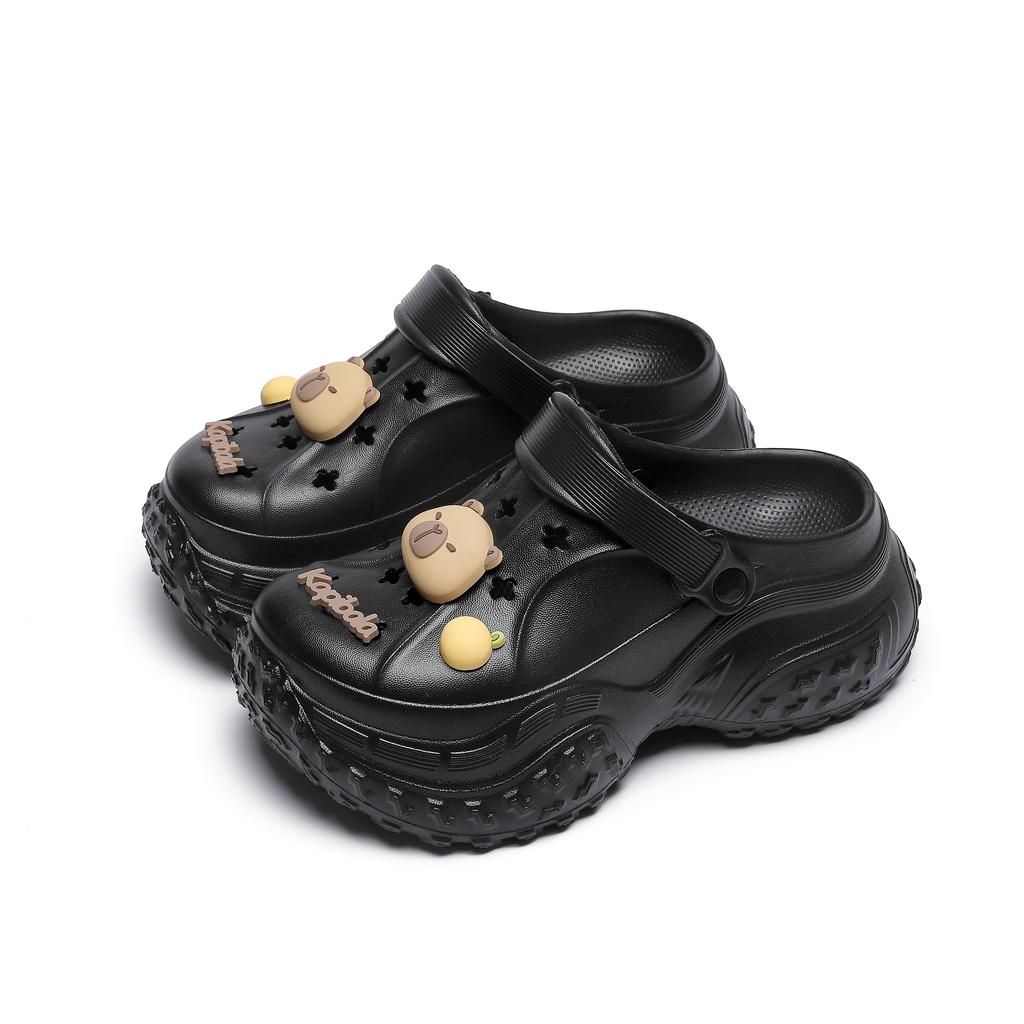 Mode Damen Hausschuhe Hohe Plattform Garten Mode Clogs Schuhe Damen Hausschuhe Dicke Sohle EVA Sandalen Sommer Mädchen Hausschuhe