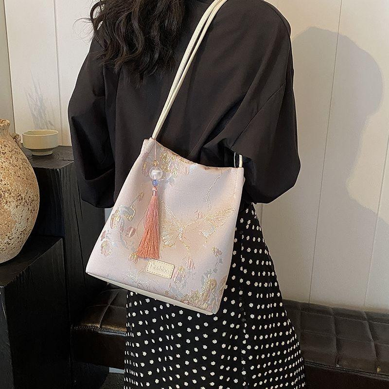 New Chinese Bag Women's Dayong 2025 New Summer Versatile Shoulder Bag High-end Women's Niche Bucket Bag