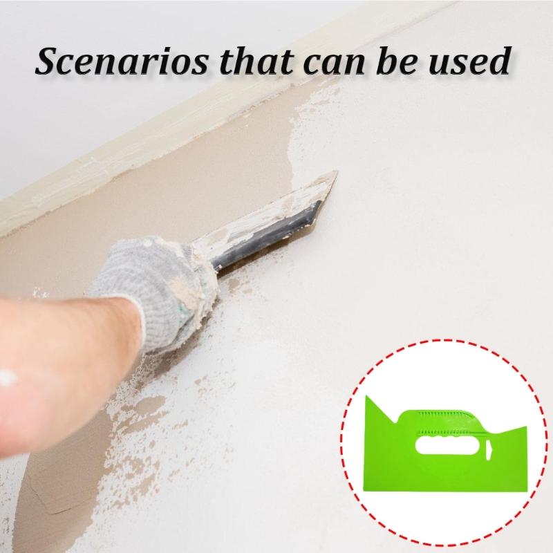 5-teiliges Set aus Kunststoff-Spachtel, Farbschaber, Tapetenschaber und Spachtel für Boden, Wand und Keramikfliesen