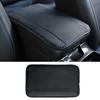 All Black Parts Leather Armrest Cushion Cover Center Console Box Mat Protector