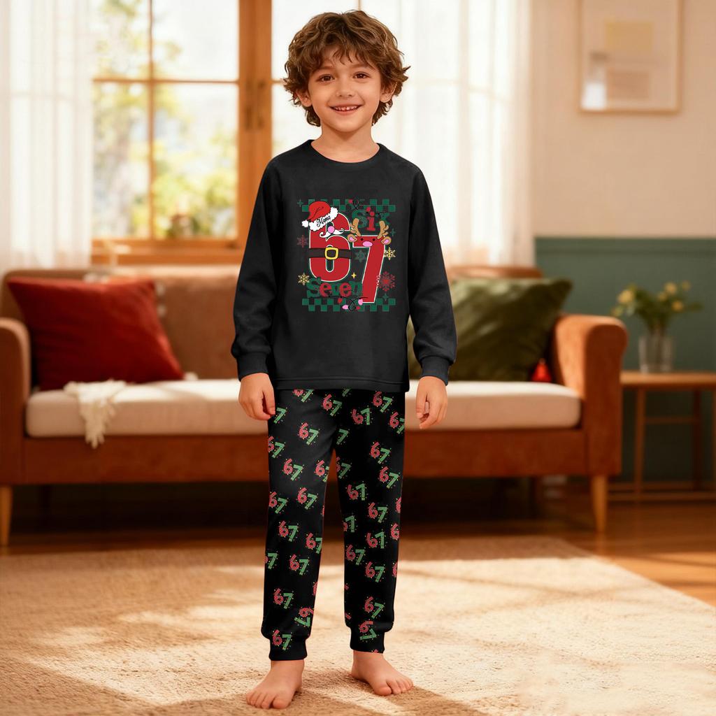 Children's Set - Boy And Girl Printed Thin Two-Piece Set With Long Sleeves And Pants