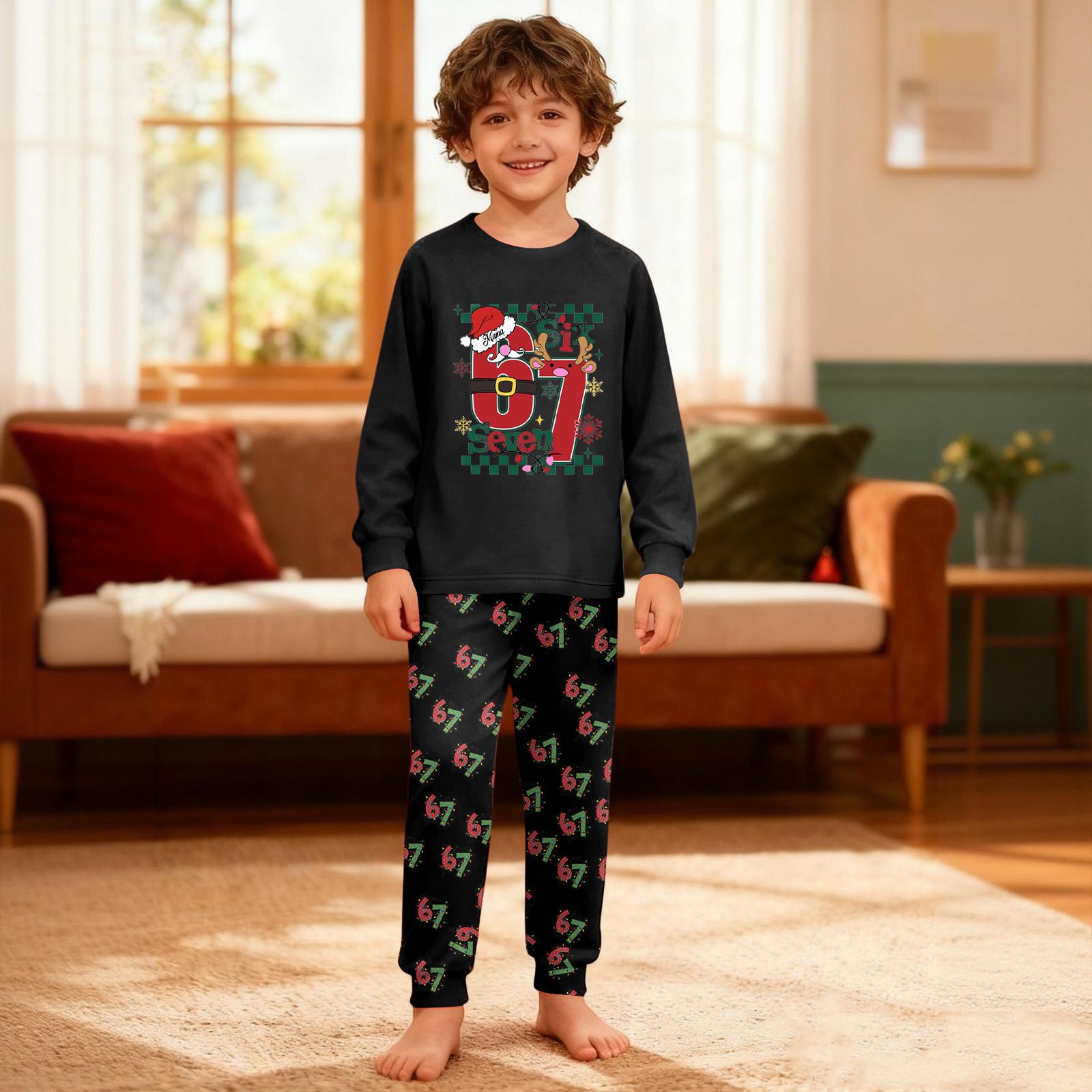 

Children s Set - Boy And Girl Printed Thin Two-Piece Set With Long Sleeves And Pants 130 червоний