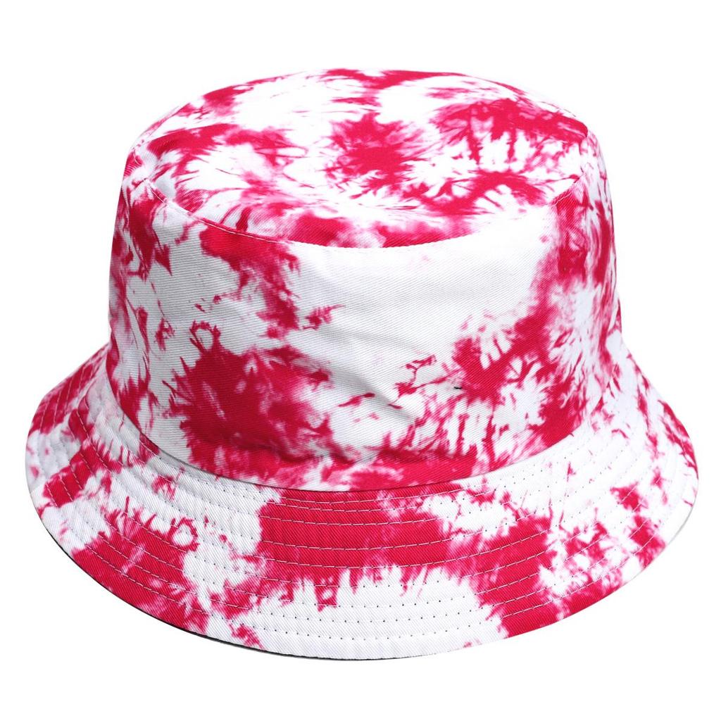 Europejsko-Amerykański Kapelusz Bucket Tie-Dye Chroniący Przed Słońcem: Dwustronny Design Graffiti dla Mężczyzn i Kobiet