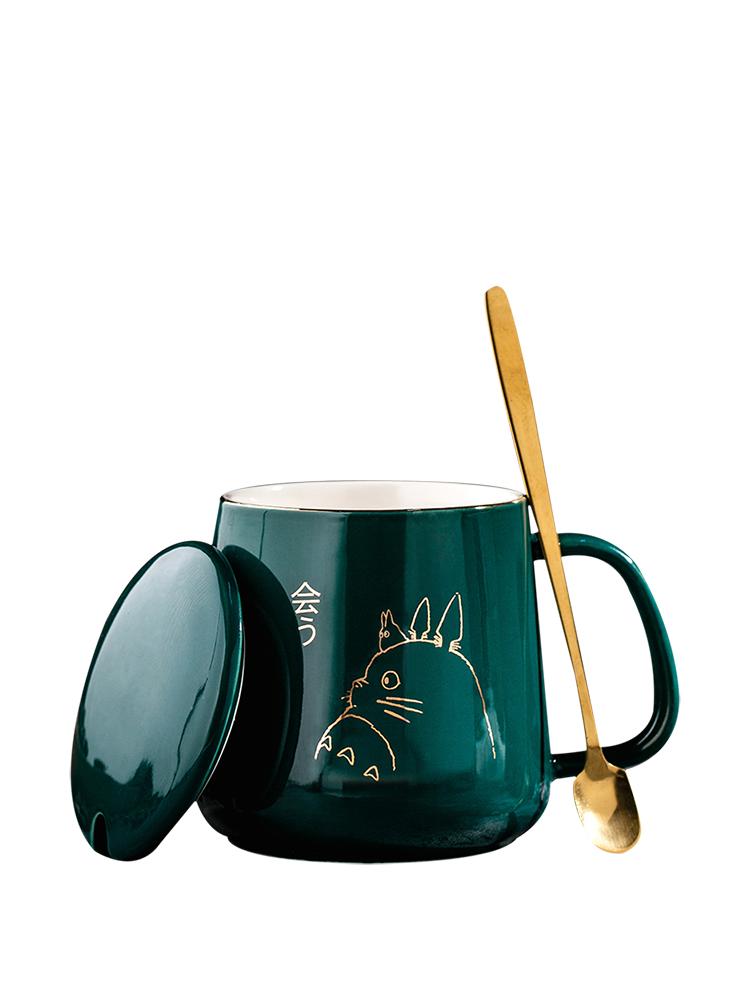 Cartoon Cup Couple Mug Male Coffee Cup Drinking Water Ceramic Household Gift Tea Cup Customized