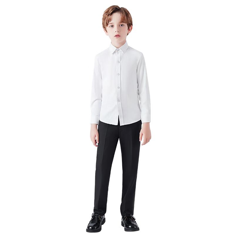 

Boys Formal Long-Sleeve Shirt & Black Pants Set 160