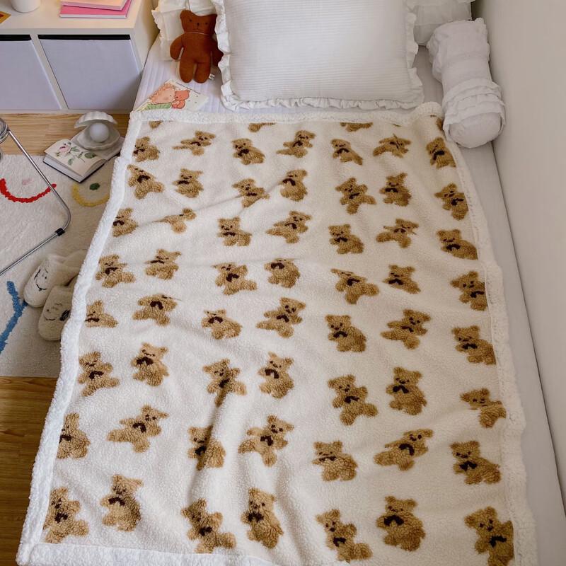 OEING Lamb Velvet Thick Sofa Blanket 150x200cm