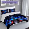 3pcs ACDC3 pattern bedding set duvet cover set includes duvet cover &pillowcases, perfect all season bedroom decoration & gift