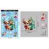 Christmas Decorations Snowman Snow Glass Stickers Christmas Party Decorations Santa Claus Static Stickers