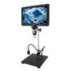 10.1 Inch IPS LCD Digital Microscope 1500X 20MP Coin Microscope Magnifier with 8 Adjustable LED Lights Remote Control