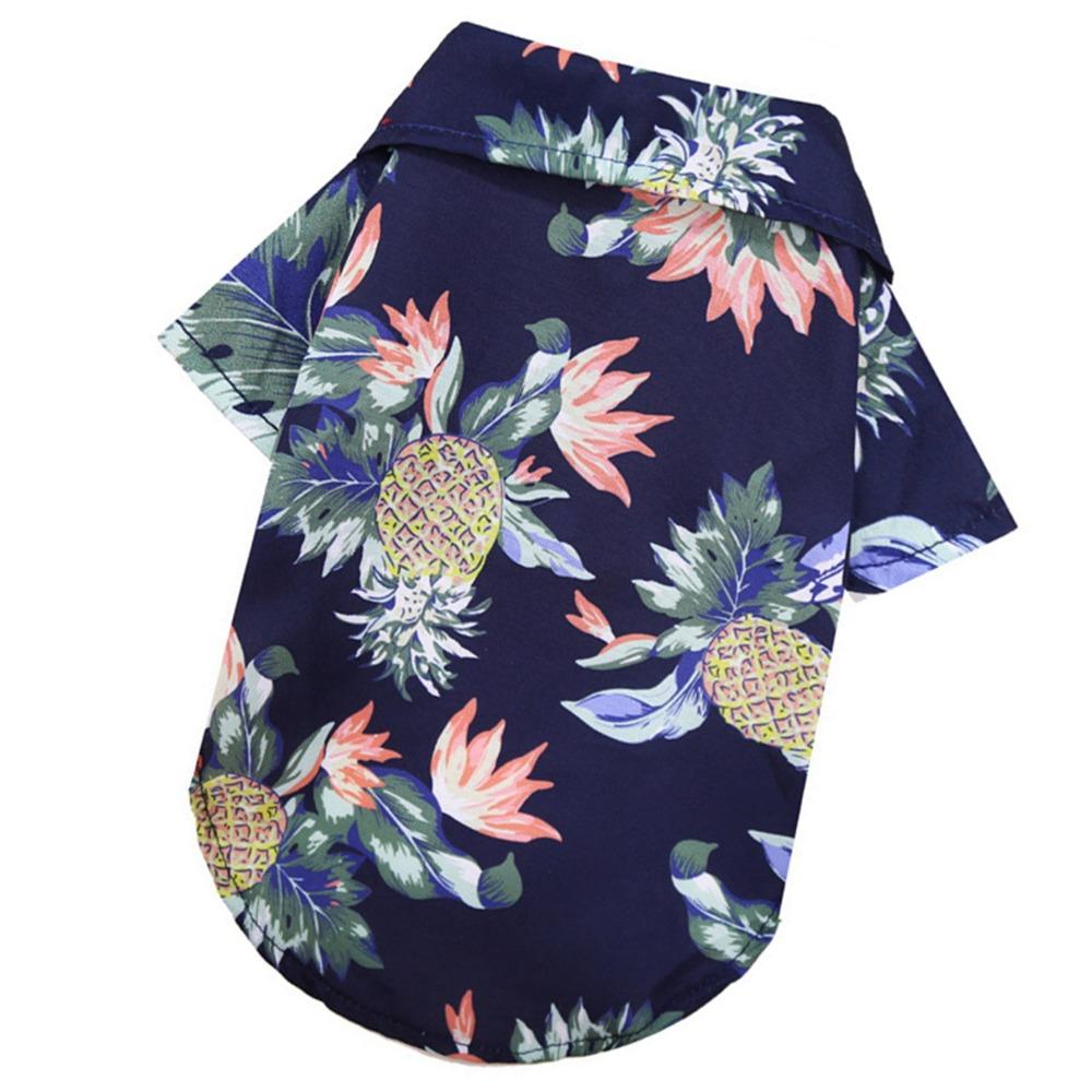 Multi Sizes Dog Hawaiian Shirt Lightweight Pineapple Print Shirt Cat Shirt Outdoor Walking