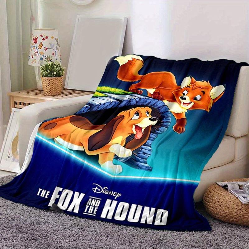 1pc, Disney The Fox and the Hound Soft Throw Blanket for Home Decor, Couch Cover, Travel, Camping, Car 80x120cm