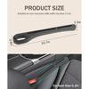 2 Pack Car Seat Gap Filler,Auto Parts Car Seat Gap Filler,Prevent Falling between Seat and Dashboard,Car Universal Gap Filler(Black)