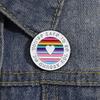 Eye Catching Round Rainbow Brooch Stylish Hat Pin Metal Badge Accessory for Daily Wear Fashionable Clothing Accessories