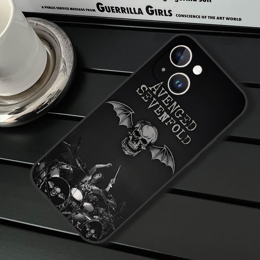 Avenged Sevenfold V2 Full Phone Case For Iphone 16 15 11 13 14 Pro Max 7 8 Plus X Xr Xs Max 12mini Black Shell Cover Case
