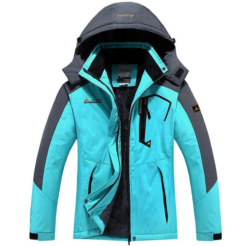 Unisex Plus Size Outdoor Velvet Jackets for Mountaineering
