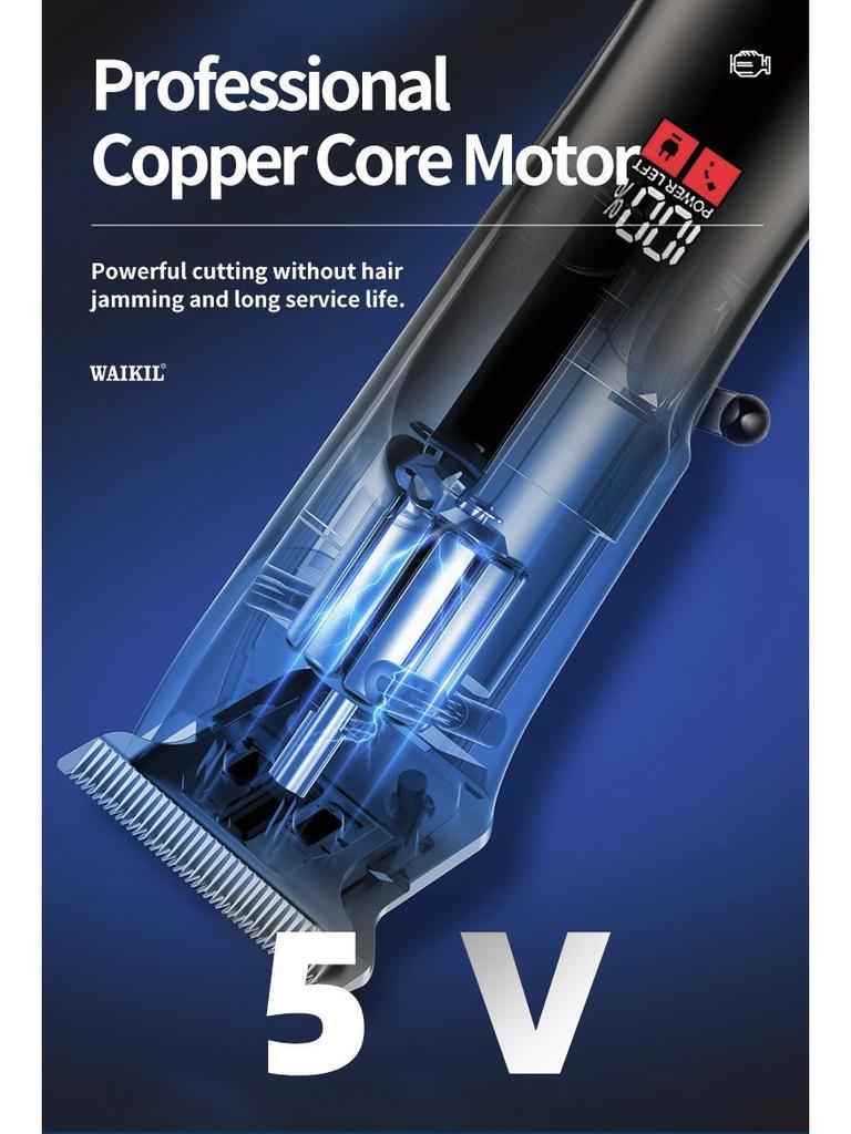 Rechargeable Multi-Function LCD Display Electric Hair Clippers & Razor