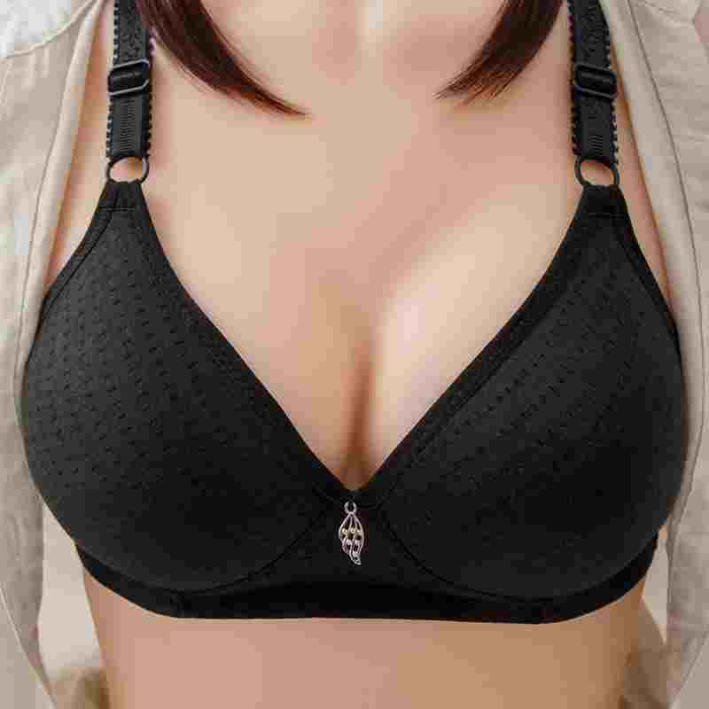 Reggiseno tradizionale per madri di grandi dimensioni in puro cotone, confortevole, traspirante, liscio, a coppa sottile, per persone di mezza età e anziani