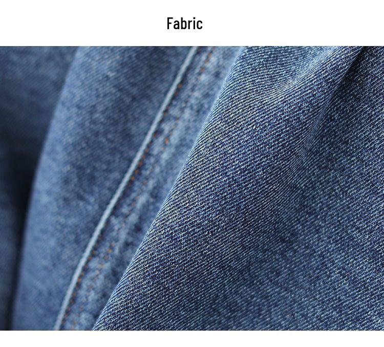 Women's Plus Size Stylish Denim Jacket - Versatile Casual Short Suit for Spring and Autumn