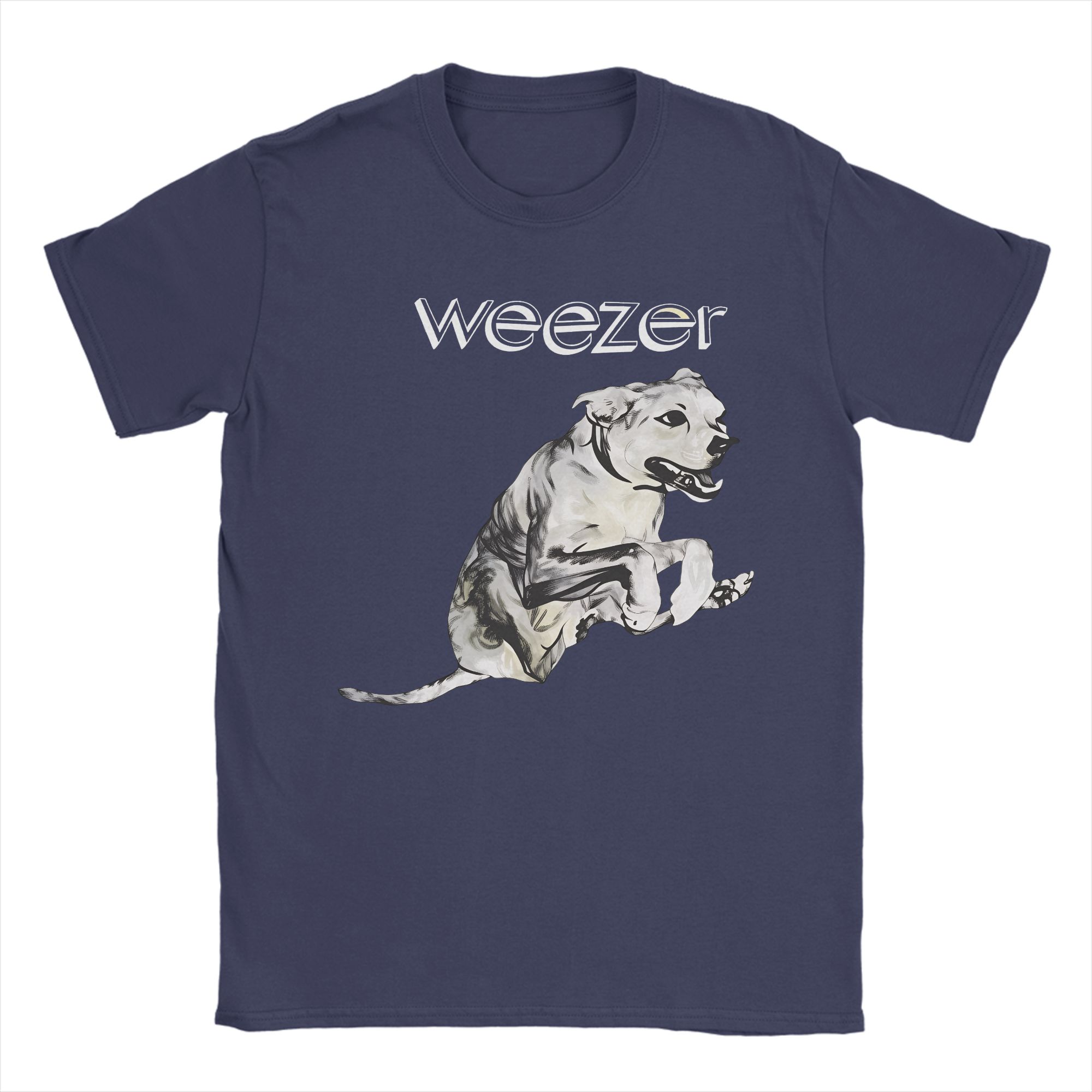 

Weezer Ratitude Dog Album Cotton TShirt For Men Summer Street Style TShirts Crew Neck Tees Oversized Custom Logo Clothes 4XL