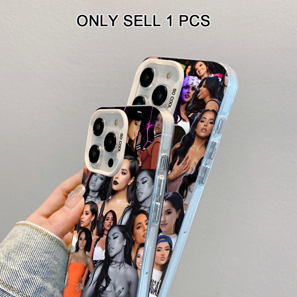 Fashion Becky G White Translucent Mobile Phone Case for iPhone 17 16 15 14 13 12 11 X XR XS Air Pro Max Plus Colorful Cover
