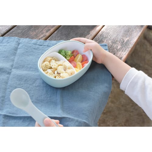 KINTO BONBO Lunch Bowl, 300ml, Blue-Gray, for Kids and Babies, Dishwasher Safe, Gift, Baby Shower Gift, 26446