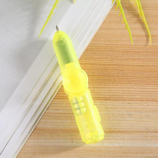 Lighting Fingertip Gyro Ballpoint Pen Stress Relief Gift Kids School Stationery