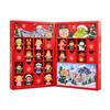 -Piece Christmas Countdown Advent Calendar Set with Figures for Holiday Decor