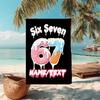 1PC Custom Name Donut Party Celebration Beach Towel Highly Absorbent And Sand-Resistant Towel for Swimming, Pool, Yoga, And Travel Lightweight