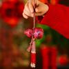 Chinese Style New Years Decoration Traditional Calabash New Year Hanging Ornaments Blessing Good Luck Little Horse Keychain