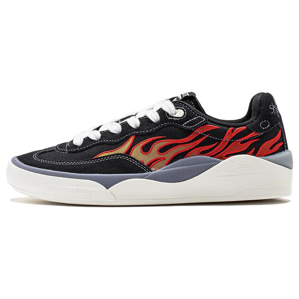 Li Ning Skategeneral Durable Lightweight Low-Top Skate Shoes Men Sneakers Black AEPSA49-6