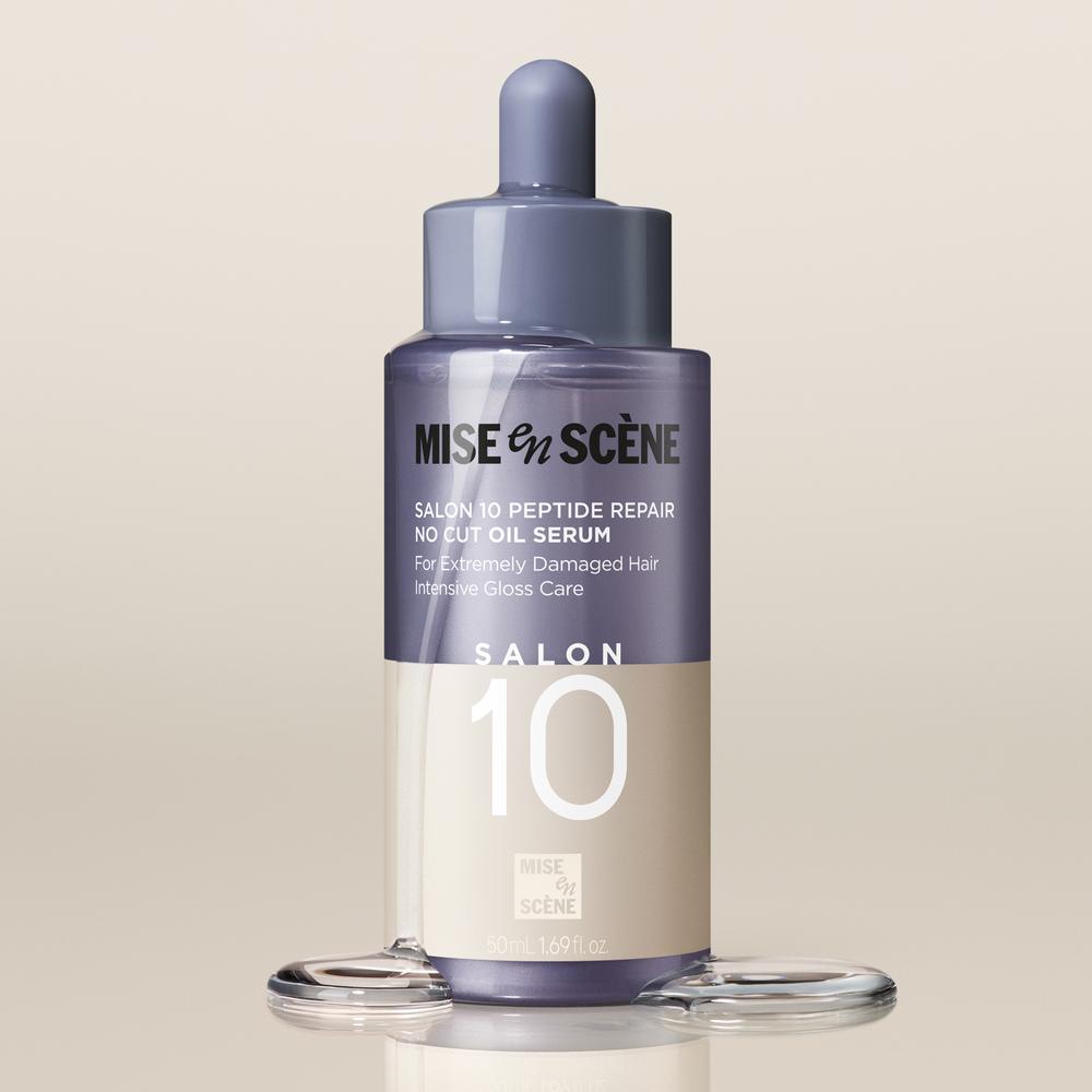 Mise En Scene Salon 10 Peptide Repair No Cut Oil Serum 50ml - Damage Care, Korean