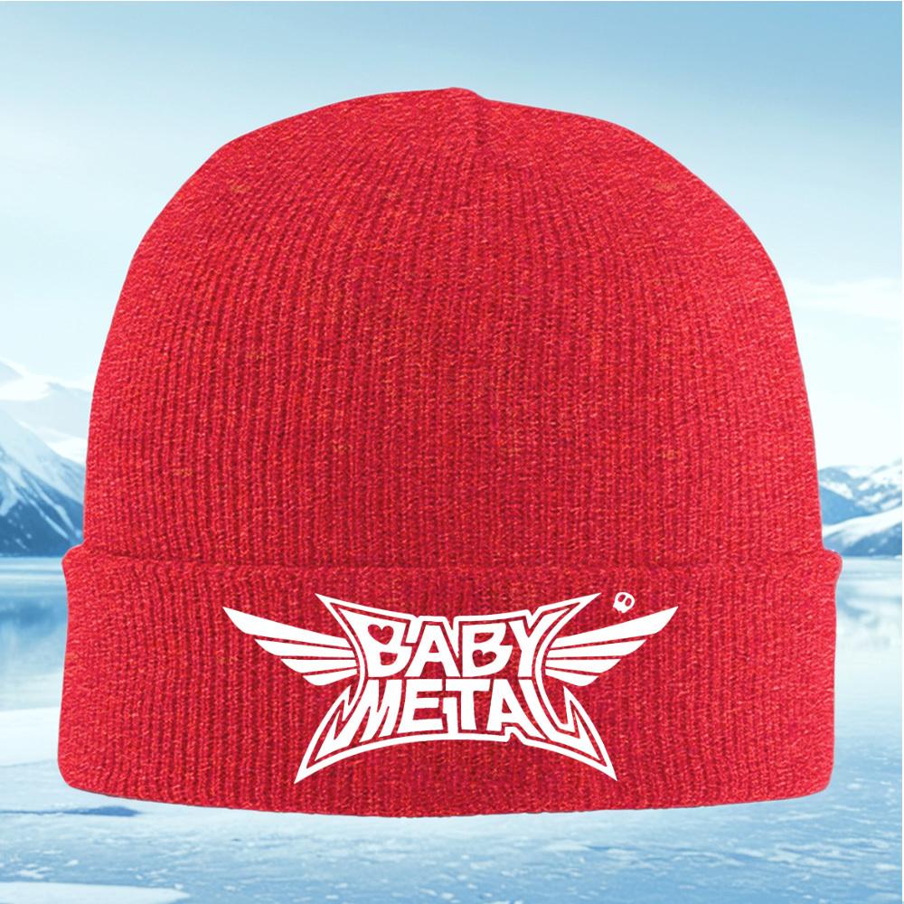 Baby Metal Winged Logo Symbol Unisex Women Unisex Knitted Hat Beanie Pullover Cap Winter Thermal Warm Christmas Outdoor Cycling Hik