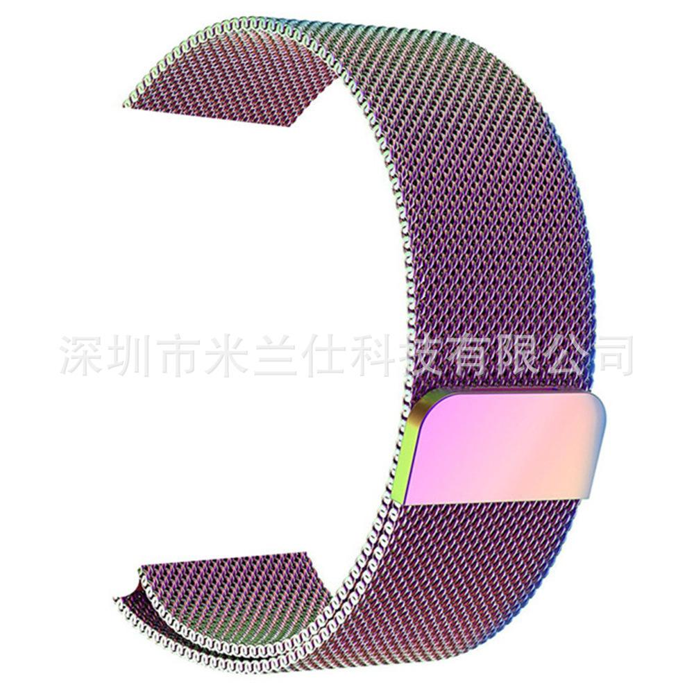 Milanese Loop Band for Apple Watch S11 Ultra2 SE 10 9 8 7 6 5, Metal Magnetic Clasp Replacement Strap, Silver 42/44/45/46/49mm