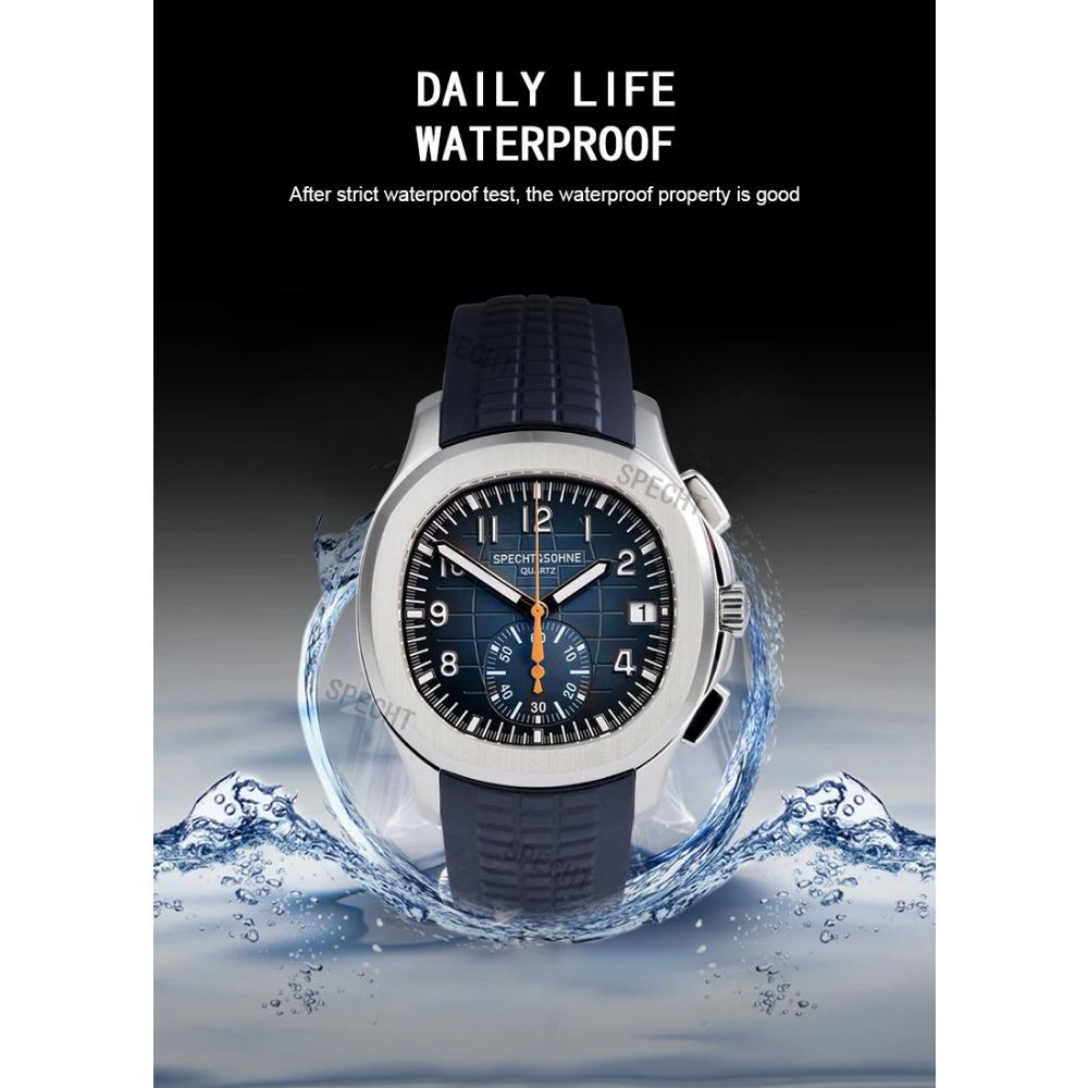 Dropshipping 2024 Best Selling Products Wristwatches For Men Specht&Sohne Male Quartz Sports Watches Rubber Strap Waterproof