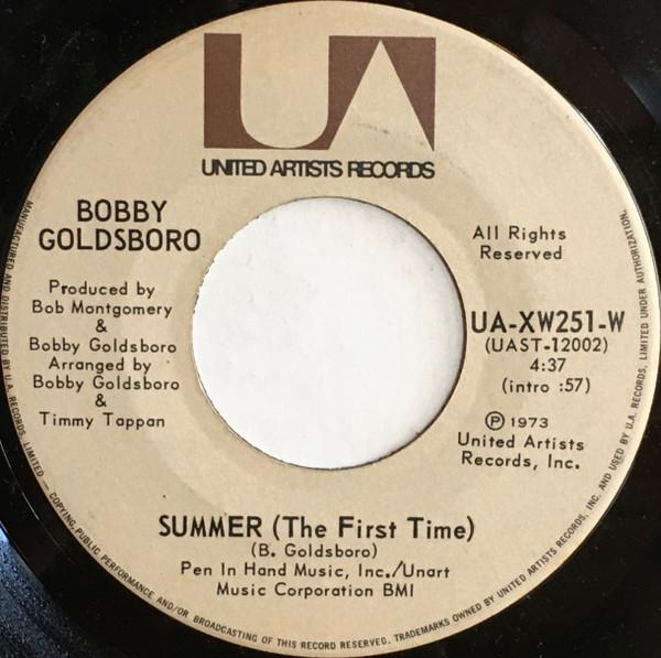 

7inch Record BOBBY GOLDSBORO - Summer (The First Time) / Childhood UAXW251W United Artists 1973 Canada Rock Used